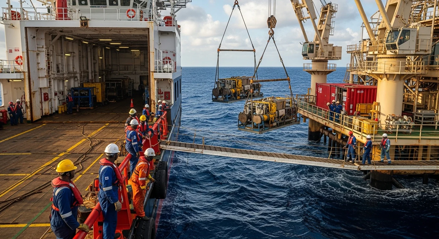 Offshore oil and gas logistics